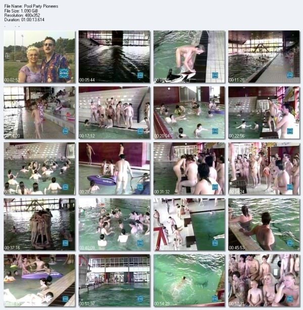 This amazing culture of nudism in the pool video [Euronat naturism]