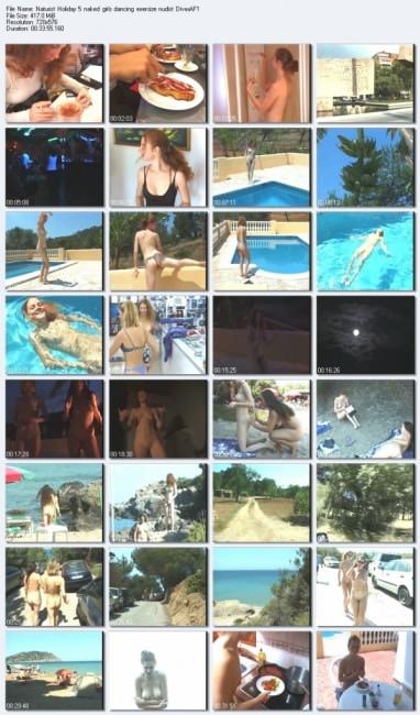 Group of young girls nudist naked swim and enjoy your vacation video [Euronat naturism]