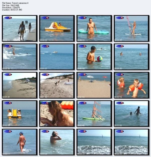 France naturism video - Cote d'Azur resort [Euronat naturism]