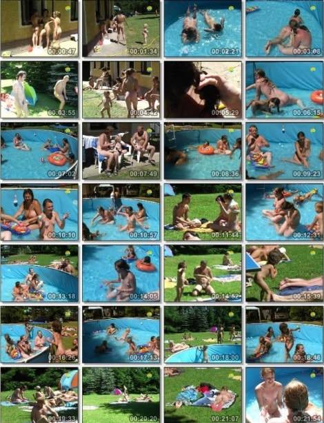 Naturism outdoor video - Merry pool download [Euronat naturism]