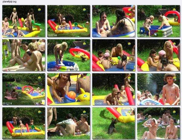 Family naturism nudism among green forest video download [Euronat naturism]