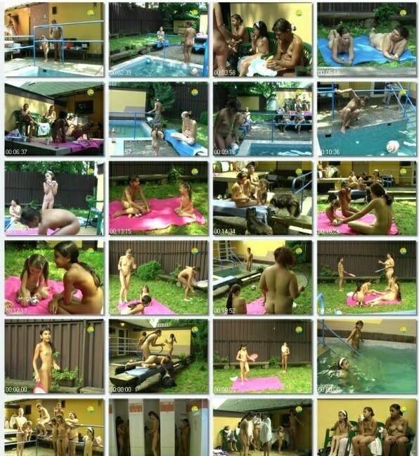 Adults and young nudists in the pool video - Poruba girls afternoon [Euronat naturism]