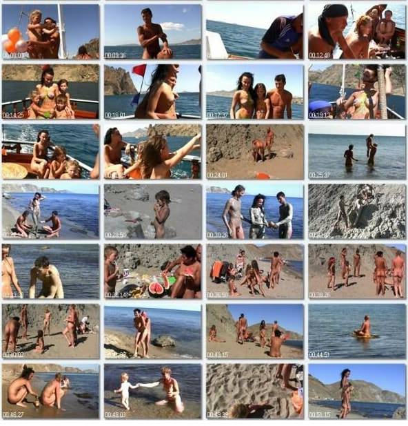 HD video sea adventure adults and young nudists [Euronat naturism]