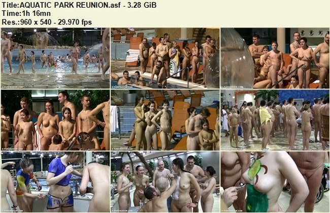 Naturists bathe naked in the pool video [Euronat naturism]